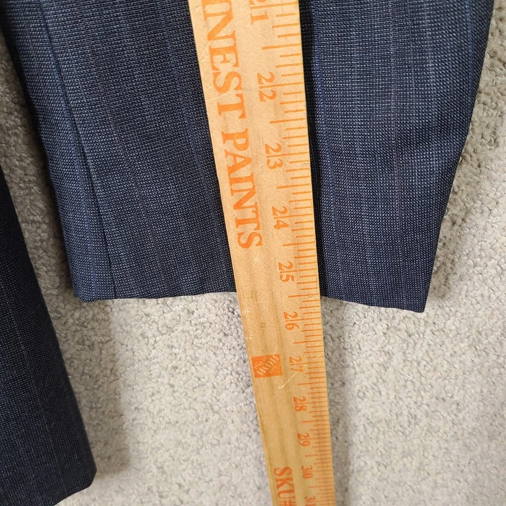 Vintage John Weitz by Palm Beach Jacket Men 42L Gray Striped Blazer 2 Button USA